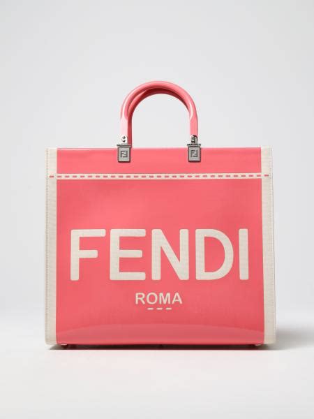 fendi canvas pink bag|fendi tote bag canvas.